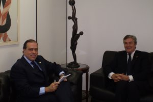 2009 - Paulo com senador Fernando Collor